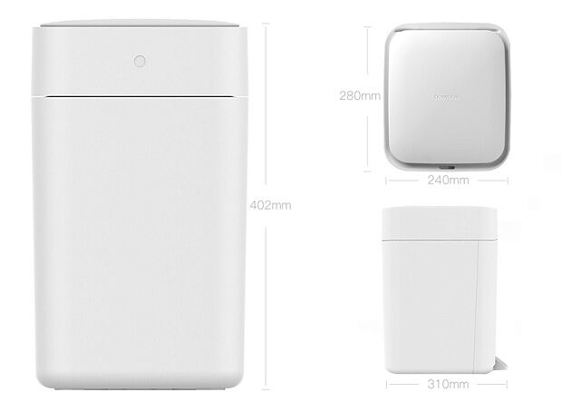 Мусорное ведро Townew T1S Trash Can, white - 6 Мусорное ведро Townew T1S Trash Can, white - 6