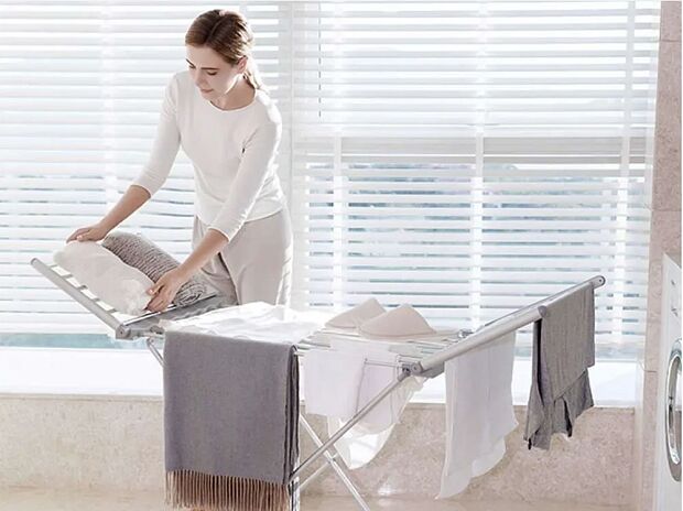 Электрическая сушилка для белья Qindao Constant Temperature Electric Folding Drying (Silver) - 1 Электрическая сушилка для белья Qindao Constant Temperature Electric Folding Drying (Silver) - 1