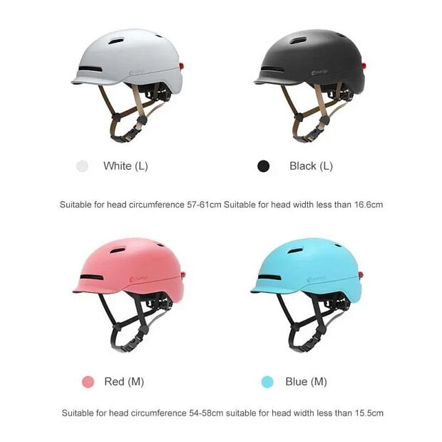 Умный шлем Smart4u City Light Riding Smart Helmet Размер L (Black/Черный) - 7 Умный шлем Smart4u City Light Riding Smart Helmet Размер L (Black/Черный) - 7
