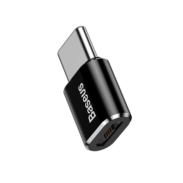 Переходник Baseus OTG с MicroUSB (F) на TypeC CAMOTG-01 (Black) - 1 Переходник Baseus OTG с MicroUSB (F) на TypeC CAMOTG-01 (Black) - 1