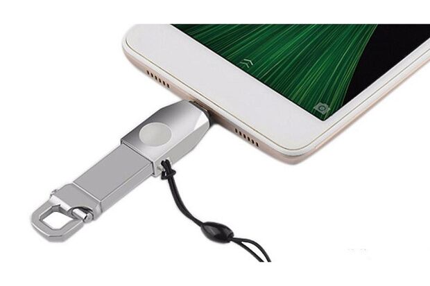 OTG адаптер HOCO UA9 Type-C на USB (серый) - 7 OTG адаптер HOCO UA9 Type-C на USB (серый) - 7