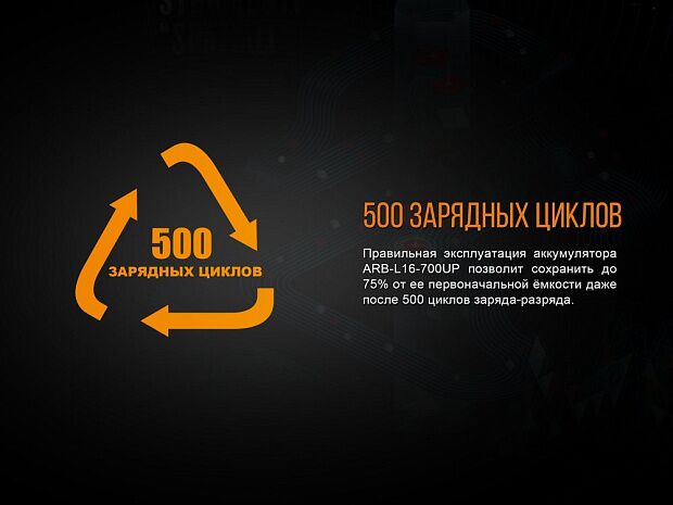 Аккумулятор 16340 Fenix 700 UP mAh Li-ion разъемом для USB, ARB-L16-700UP - 13 Аккумулятор 16340 Fenix 700 UP mAh Li-ion разъемом для USB, ARB-L16-700UP - 13