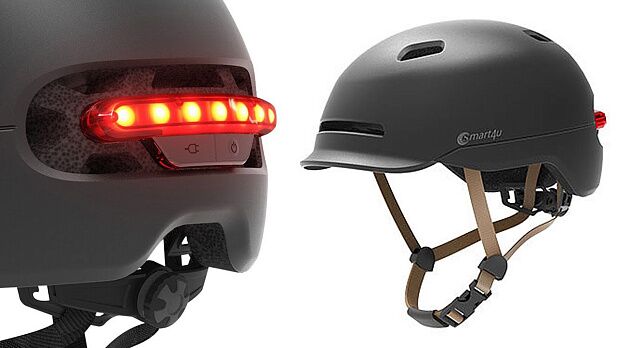 Умный шлем Smart4u City Light Riding Smart Helmet Размер L (Black/Черный) - 3 Умный шлем Smart4u City Light Riding Smart Helmet Размер L (Black/Черный) - 3