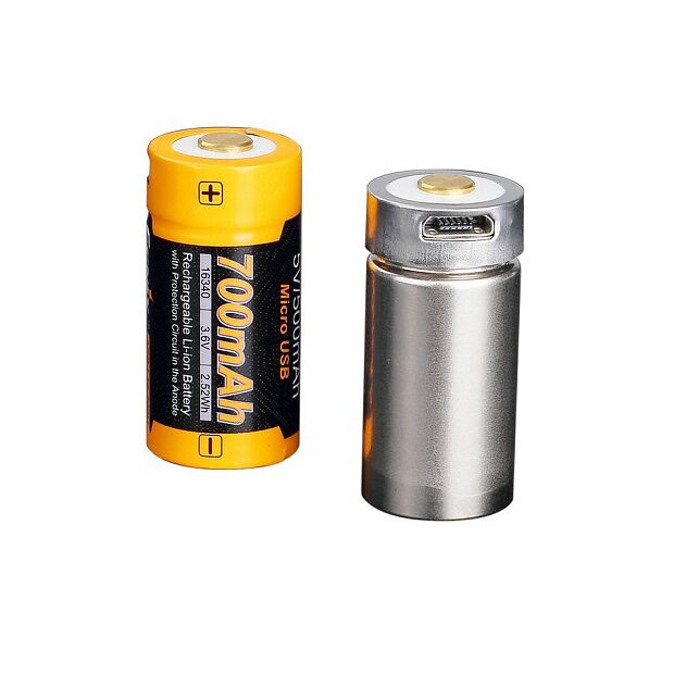 Аккумулятор 16340 Fenix 700 mAh Li-ion с разъемом для USB, ARB-L16-700U - 5 Аккумулятор 16340 Fenix 700 mAh Li-ion с разъемом для USB, ARB-L16-700U - 5