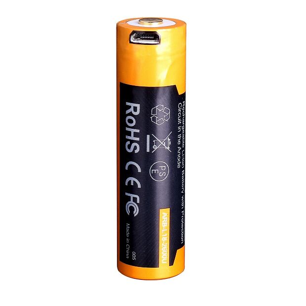 Аккумулятор 18650 Fenix 2600U mAh с разъемом для USB, ARB-L18-2600U - 6 Аккумулятор 18650 Fenix 2600U mAh с разъемом для USB, ARB-L18-2600U - 6