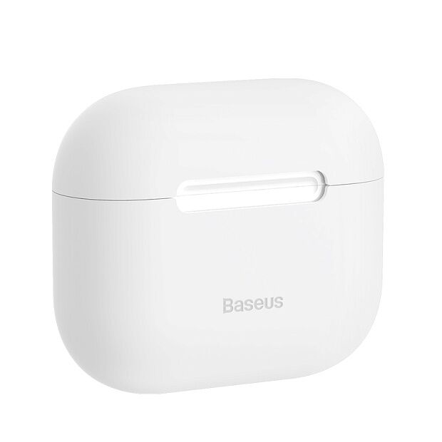 Чехол BASEUS Super Thin Silica Gel Case для AirPods 3, белый - 3 Чехол BASEUS Super Thin Silica Gel Case для AirPods 3, белый - 3