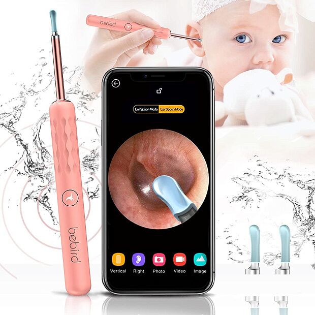 Умная ушная палочка Bebird Smart Visual Spoon Ear Stick R3 Upgraded Version (Pink) - 2 Умная ушная палочка Bebird Smart Visual Spoon Ear Stick R3 Upgraded Version (Pink) - 2