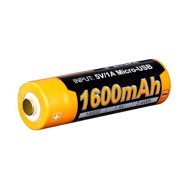 Аккумулятор 14500 Fenix 1600U mAh с разъемом для USB, ARB-L14-1600U - 4 Аккумулятор 14500 Fenix 1600U mAh с разъемом для USB, ARB-L14-1600U - 4