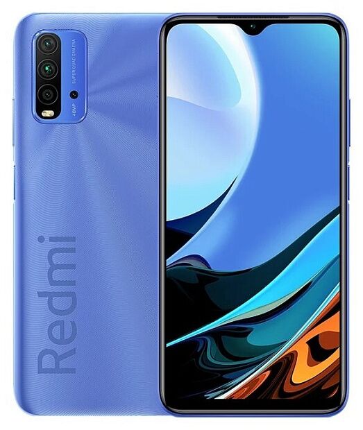 Смартфон Redmi 9T 4/64GB NFC (Blue) - 1