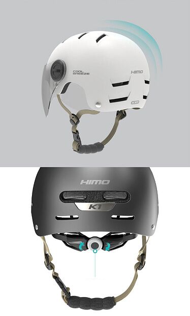 Шлем HIMO Riding Helmet K1 (размер 57-61 cm) (Gray) - 5 Шлем HIMO Riding Helmet K1 (размер 57-61 cm) (Gray) - 5