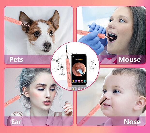 Умная ушная палочка Bebird Smart Visual Spoon Ear Stick R3 Upgraded Version (Pink) - 5 Умная ушная палочка Bebird Smart Visual Spoon Ear Stick R3 Upgraded Version (Pink) - 5