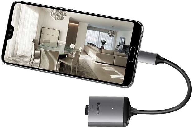 Baseus Enjoyment Series Type-C to SD+TF Card+USB2.0 HUB Adapter (Grey) - 6 Baseus Enjoyment Series Type-C to SD+TF Card+USB2.0 HUB Adapter (Grey) - 6