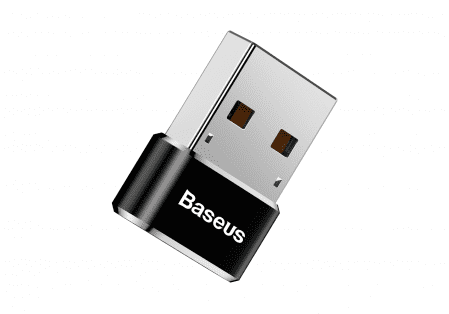 Переходник BASEUS Male OTG, USB - Type-C, 5А, черный - 2 Переходник BASEUS Male OTG, USB - Type-C, 5А, черный - 2