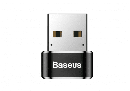 Переходник BASEUS Male OTG, USB - Type-C, 5А, черный - 5 Переходник BASEUS Male OTG, USB - Type-C, 5А, черный - 5