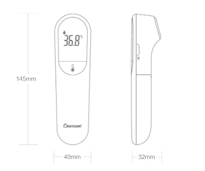 Термометр Barrcom Infrared Thermometer (White/Белый) - 2 Термометр Barrcom Infrared Thermometer (White/Белый) - 2