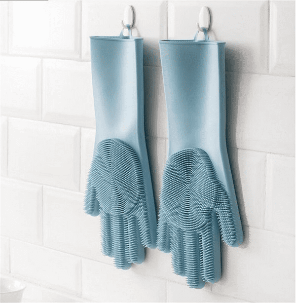 Силиконовые перчатки Xiaomi Silicone Cleaning Glove Вариант хранения перчаток Xiaomi Silicone Cleaning Glove