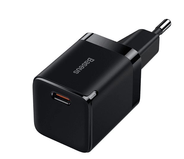 Зарядное устройство BASEUS GaN3 USB-C, 3A, 30W, черный (CCGN010101) - 3 Зарядное устройство BASEUS GaN3 USB-C, 3A, 30W, черный (CCGN010101) - 3