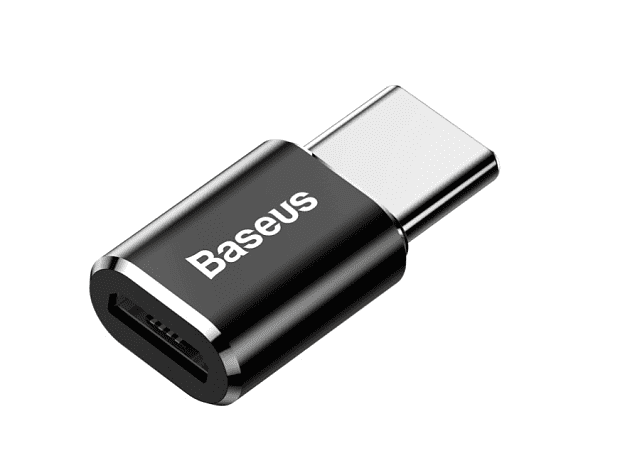 Переходник Baseus OTG с MicroUSB (F) на TypeC CAMOTG-01 (Black) - 2 Переходник Baseus OTG с MicroUSB (F) на TypeC CAMOTG-01 (Black) - 2