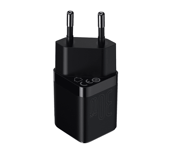 Зарядное устройство BASEUS GaN3 USB-C, 3A, 30W, черный (CCGN010101) - 4 Зарядное устройство BASEUS GaN3 USB-C, 3A, 30W, черный (CCGN010101) - 4
