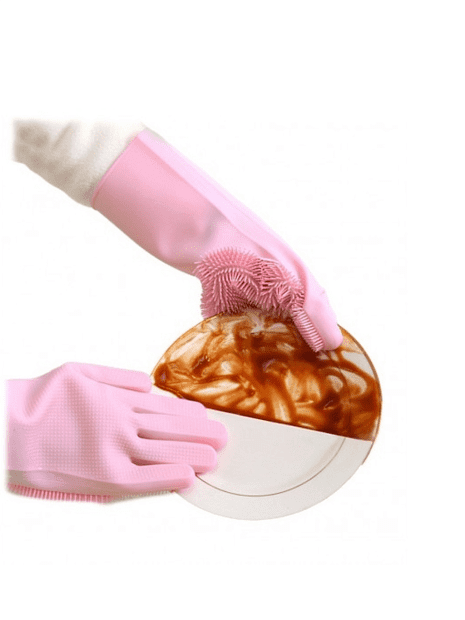 Силиконовые перчатки Jordan Judy Silicone Cleaning Glove (Pink) - 2 Силиконовые перчатки Jordan Judy Silicone Cleaning Glove (Pink) - 2
